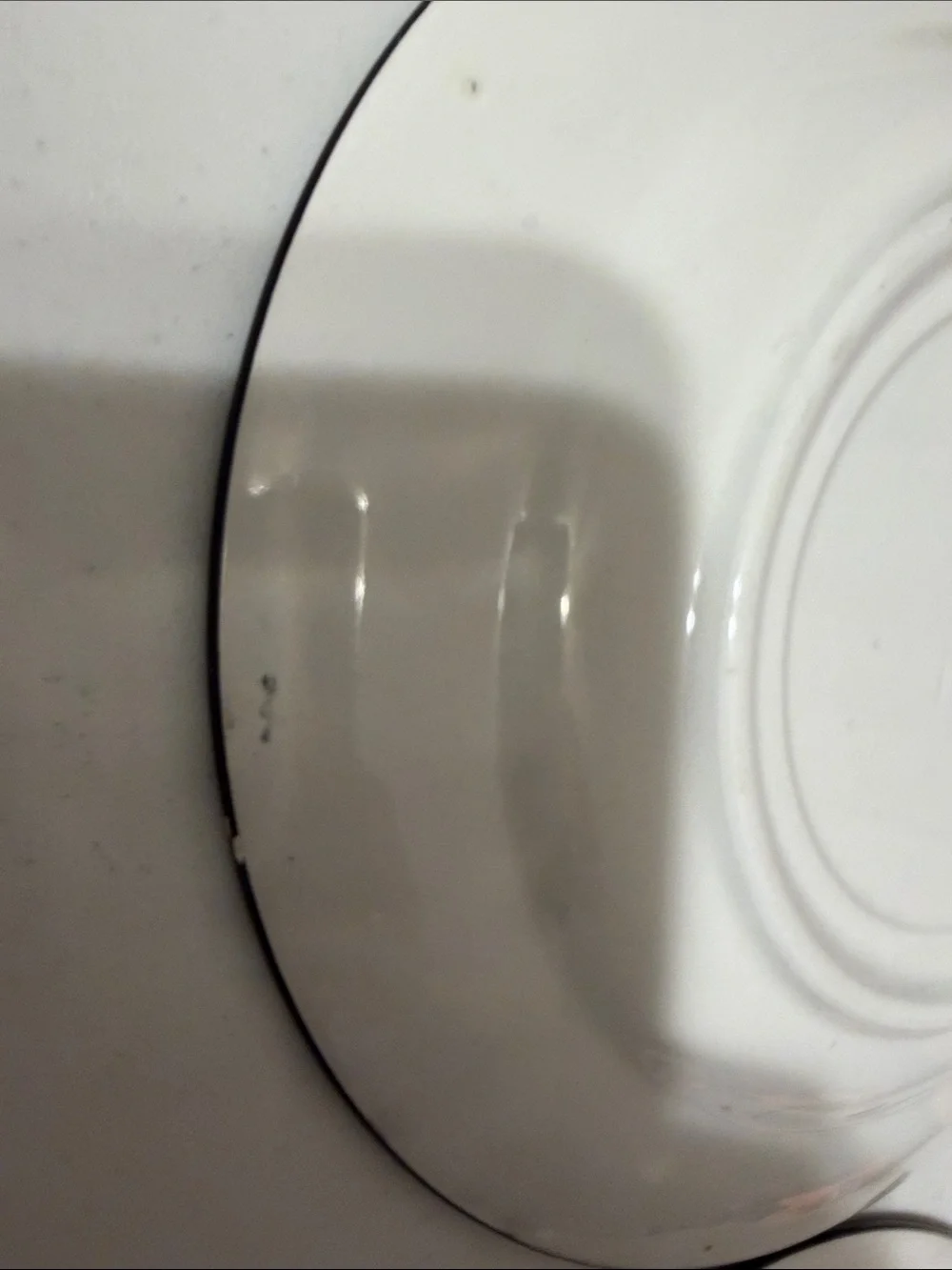 Vintage 80’s MADE IN ITALY spongeware Black & White salad dessert plate pair
